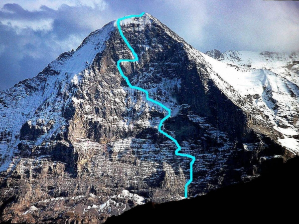 Eiger: Heckmairova cesta on-line