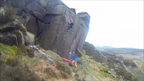 Gritstone bouldering