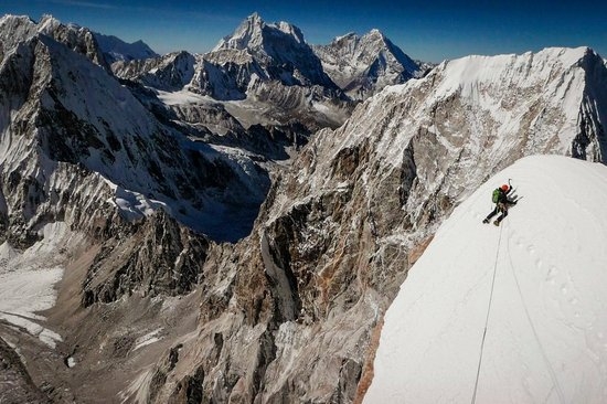 David Lama a Conrad Anker v Nepálu